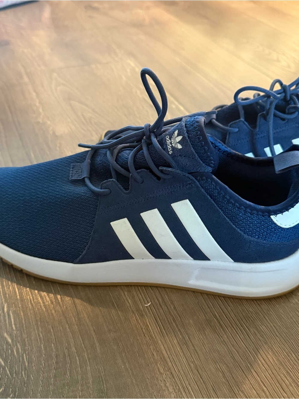 adidas Men's Navy and White Athletic Sneakers - Picture 3 of 8